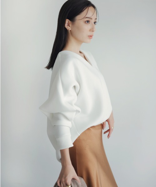 anuans(アニュアンス)の「サテンナロースカート(スカート・レディース・キャメル/ベージュ/ブラック・MEDIUM/SMALL)」の9枚目の写真