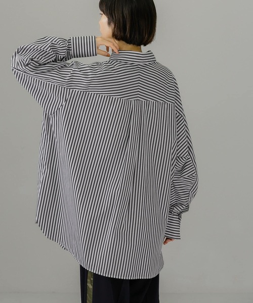 KBF（ケイビーエフ）の「マルチパターンストライプBIGシャツ（シャツ/ブラウス・レディース・レッド系その他/グリーン系その他/ブルー系その他・ONE）」の14枚目の写真