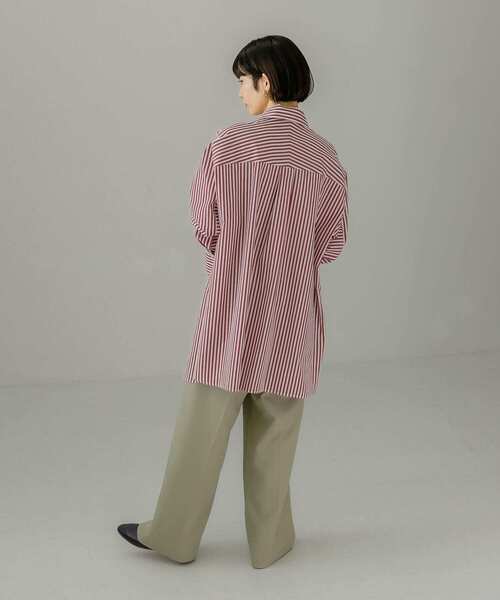 KBF（ケイビーエフ）の「マルチパターンストライプBIGシャツ（シャツ/ブラウス・レディース・レッド系その他/グリーン系その他/ブルー系その他・ONE）」の16枚目の写真