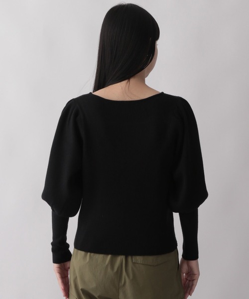 LOWRYS FARM（ローリーズファーム）の「パワショルニット　171325（ニット/セーター・レディース・アイボリー/ブラック/ブラウン・FREE）」の20枚目の写真