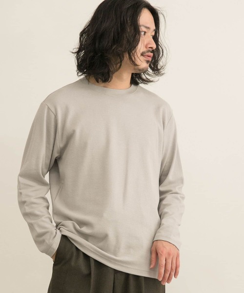 MANUAL ALPHABET(マニュアル アルファベット)の「MANUAL ALPHABET MIL FLEECE CREW-NECK T-SHIRTS(Tシャツ/カットソー・メンズ・グレー/モカ・2/3)」の5枚目の写真