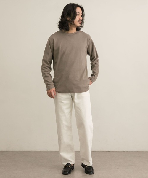 MANUAL ALPHABET(マニュアル アルファベット)の「MANUAL ALPHABET MIL FLEECE CREW-NECK T-SHIRTS(Tシャツ/カットソー・メンズ・グレー/モカ・2/3)」の9枚目の写真