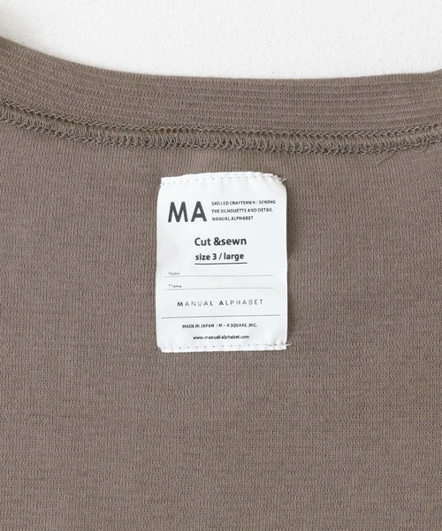 MANUAL ALPHABET(マニュアル アルファベット)の「MANUAL ALPHABET MIL FLEECE CREW-NECK T-SHIRTS(Tシャツ/カットソー・メンズ・グレー/モカ・2/3)」の20枚目の写真