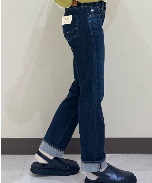 SOMETHING(サムシング)の「【SOMETHING】「ELSA」スタンダードデニムパンツ (美脚シルエット / レディースデニム / カジュアルコーデ)(デニムパンツ・レディース・ダークインディゴブルー・26inch/30inch/25inch/29inch/28inch/27inch/31inch)」の16枚目の写真