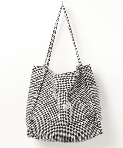 STYLEBLOCK（スタイルブロック）の「千鳥格子柄トートバッグ（トートバッグ・レディース・ダークグリーン/グリーン/ホワイト・FREE）」の8枚目の写真