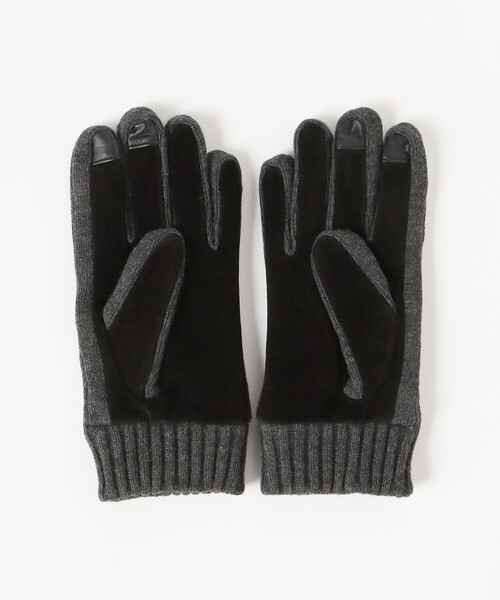 BEAMS HEART(ビームスハート)の「ニット コンビ グローブ(手袋・メンズ・ブラック/チャコールグレー/ネイビー・ONE SIZE)」の13枚目の写真