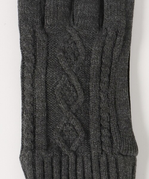 BEAMS HEART(ビームスハート)の「ニット コンビ グローブ(手袋・メンズ・ブラック/チャコールグレー/ネイビー・ONE SIZE)」の15枚目の写真