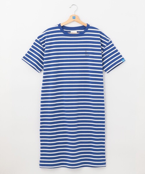 SHARE PARK（シェアパーク）の「【UVカット】ボーダーロゴ半袖カットワンピース（ワンピース・レディース・ホワイト系1/ブルー系1・SMALL/MEDIUM/X-SMALL）」の12枚目の写真