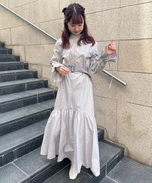 one after another NICE CLAUP | 【スタッフ考案アイテム】配色ベルトロングワンピース(ワンピース)