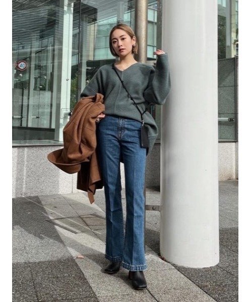 MOUSSY 「90's SLIM FLARE」 ブラック24インチ MOUSSY 「90's SLIM FLARE」 ブラック24インチ