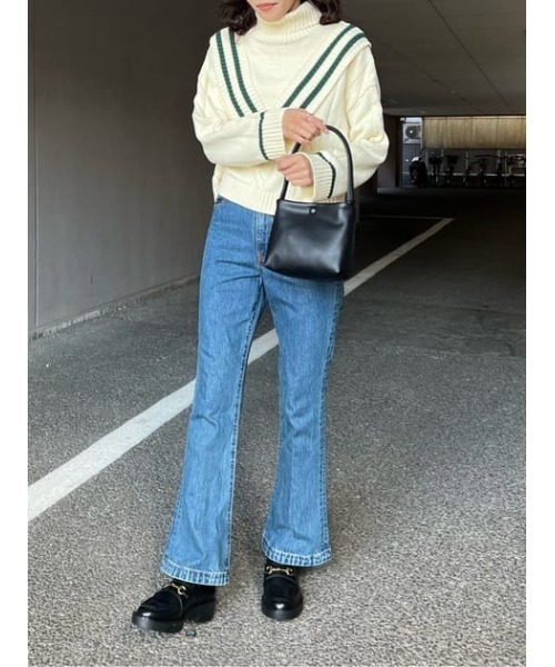MOUSSY 「90's SLIM FLARE」 ブラック24インチ MOUSSY 「90's SLIM FLARE」 ブラック24インチ