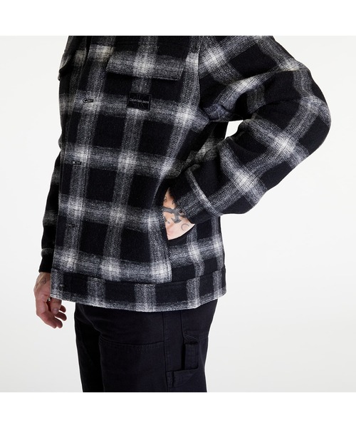 Calvin Klein Jeans（カルヴァンクラインジーンズ）の「【CALVIN KLEIN JEANS】CHECK SHERPA TRUCKER（ブルゾン・メンズ・ブラック・L/XL/M）」の5枚目の写真
