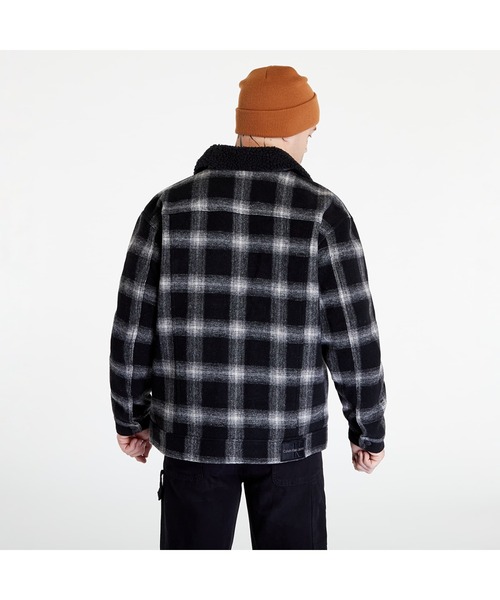 Calvin Klein Jeans（カルヴァンクラインジーンズ）の「【CALVIN KLEIN JEANS】CHECK SHERPA TRUCKER（ブルゾン・メンズ・ブラック・L/XL/M）」の2枚目の写真