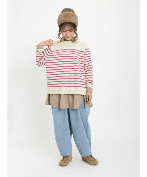 ぷー★新品★サマンサモスモス★シンプル＊ゆったり＊ツイルタックパンツ Samansa Mos2（サマンサ モスモス）の「ツイルタックギャザー