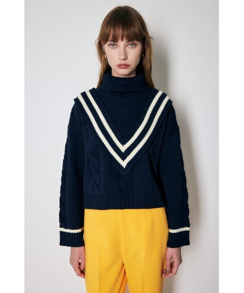 ブークレクロップドニット｜WOMEN｜250HAM70-269I｜AZUL BY
