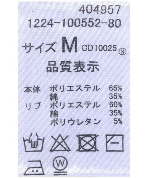INGNI（イング）の「胸刺繍ロゴスウェットショート丈プルオーバー（スウェット・レディース・ブラック/ベージュ系3/オートミール・M）」の12枚目の写真