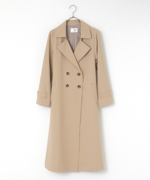 Honeys（ハニーズ）の「撥水加工トレンチコート（トレンチコート・レディース・ピンクベージュ/グレイッシュベージュ/サックスブルー/ネイビー/ベージュ・M/L/LL/S）」の12枚目の写真