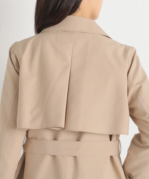 Honeys（ハニーズ）の「撥水加工トレンチコート（トレンチコート・レディース・ピンクベージュ/グレイッシュベージュ/サックスブルー/ネイビー/ベージュ・M/L/LL/S）」の19枚目の写真