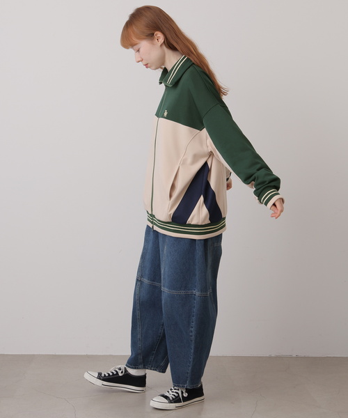 DOUBLE NAME（ダブルネーム）の「配色レトロラインリブジャージ（ジャージ・レディース・ネイビー/グリーン/レッド・FREE）」の20枚目の写真
