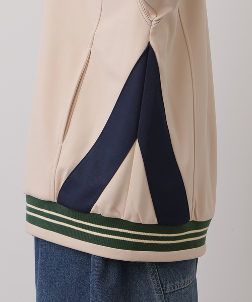 DOUBLE NAME（ダブルネーム）の「配色レトロラインリブジャージ（ジャージ・レディース・ネイビー/グリーン/レッド・FREE）」の15枚目の写真