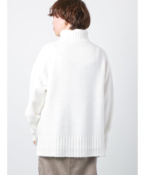 Lugnoncure（ルノンキュール）の「◎カラータートルニット（ニット/セーター・レディース・ブラック/オフホワイト/ブルー/レッド・ﾌﾘ-）」の22枚目の写真