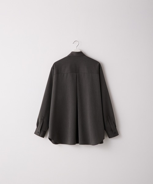 SERACE（セラス）の「【SERACE】Loose silhouette shirt / ルーズシルエットシャツ（シャツ/ブラウス・メンズ・ブラック/オフホワイト/チャコールグレー/ダークブルー/グレイッシュベージュ/ダークグリーン/ライトブルー/ワインレッド/ブラック系・M/L/S）」の13枚目の写真