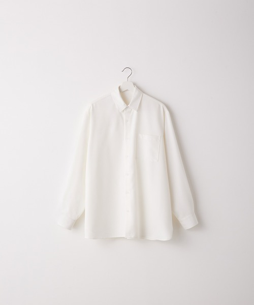 SERACE（セラス）の「【SERACE】Loose silhouette shirt / ルーズシルエットシャツ（シャツ/ブラウス・メンズ・ブラック/オフホワイト/チャコールグレー/ダークブルー/グレイッシュベージュ/ダークグリーン/ライトブルー/ワインレッド/ブラック系・M/L/S）」の10枚目の写真