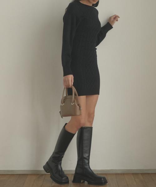 ACYM(アシーム)の「Square sole long ブーツ(ブーツ・レディース・ブラック・SMALL/MEDIUM/LARGE)」の16枚目の写真