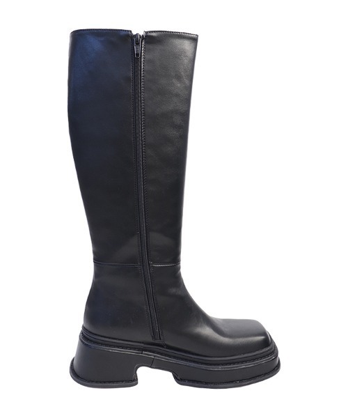 ACYM(アシーム)の「Square sole long ブーツ(ブーツ・レディース・ブラック・SMALL/MEDIUM/LARGE)」の4枚目の写真