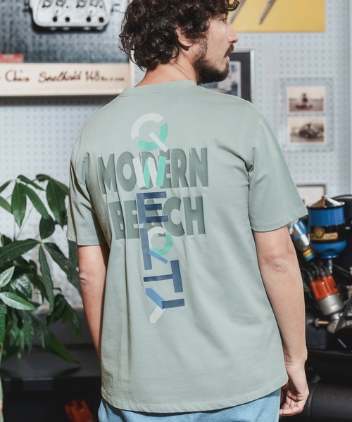 【セール】mt8207-MODERN BEACH SS -SHIRTS Tシャツ（Tシャツ/カットソー）｜qwerty（クワーティ）Tシャツ/カットソー