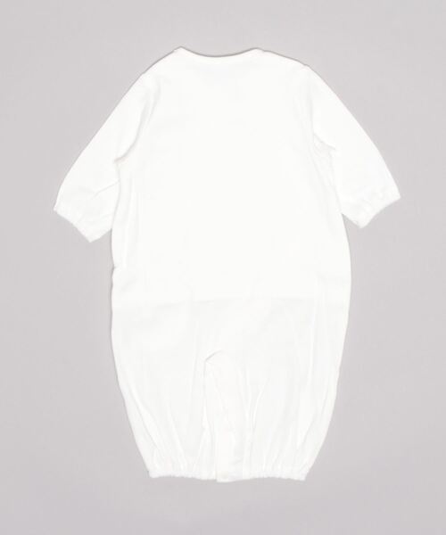 mocmof（モクモフ）の「肌着くっつき ２WAY オール（ロンパース・キッズ・ベージュ/アイボリー・50-70cm）」の4枚目の写真