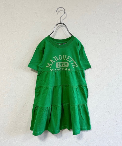 Life Support Products（ライフサポートプロダクツ）の「コットンUSA半袖ティアードワンピース(90～150cm)（ワンピース・キッズ・ライトグレー/グリーン/ブルー・110/100/140/120/130/150/90）」の8枚目の写真