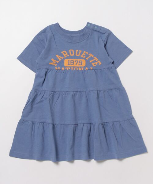 Life Support Products（ライフサポートプロダクツ）の「コットンUSA半袖ティアードワンピース(90～150cm)（ワンピース・キッズ・ライトグレー/グリーン/ブルー・110/100/140/120/130/150/90）」の11枚目の写真