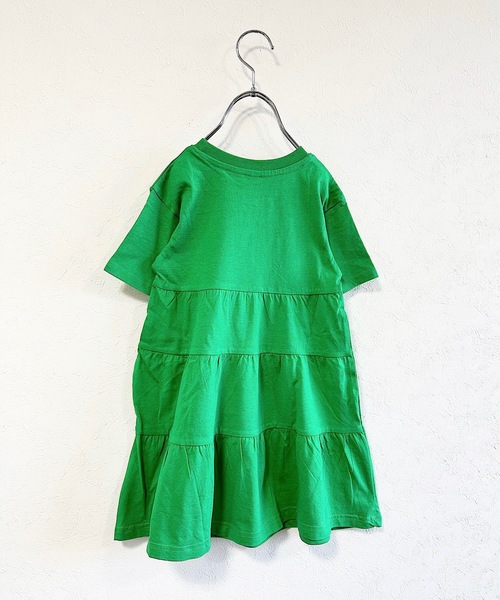 Life Support Products（ライフサポートプロダクツ）の「コットンUSA半袖ティアードワンピース(90～150cm)（ワンピース・キッズ・ライトグレー/グリーン/ブルー・110/100/140/120/130/150/90）」の12枚目の写真