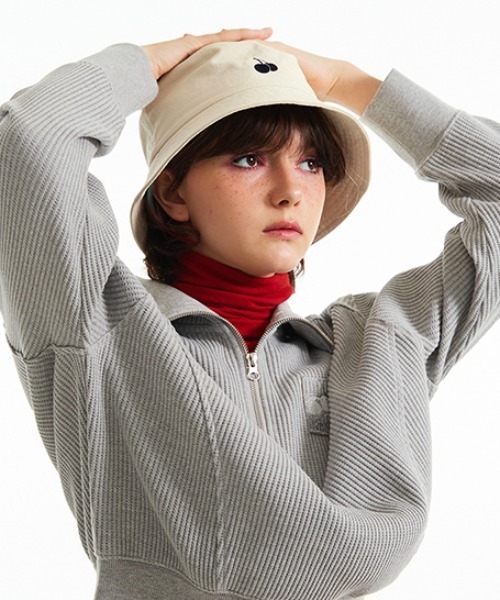 KIRSH(キルシー)の「KIRSH UNI BUCKET HAT/キルシーユニバケットハット(ハット・レディース・ベージュ/チャコール・ONE SIZE)」の13枚目の写真