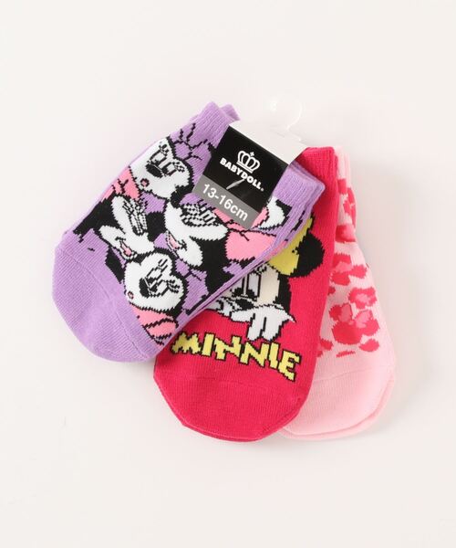 Disney（ディズニー）の「ディズニー スニーカーソックスセット 7958（ソックス/靴下・キッズ・その他9/ブラック×レッド・21-24cm/13-16/17-20）」の4枚目の写真