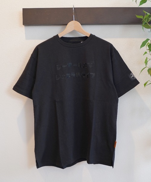 grn（ジーアールエヌ）の「【grn GENERAL LIFE/ジーアールエヌジェネラルライフ】KATAKANA LOGO TEE カタカナ ロゴ Tシャツ（Tシャツ/カットソー・メンズ・ブラック/インディゴブルー/ホワイト・M/L）」の4枚目の写真