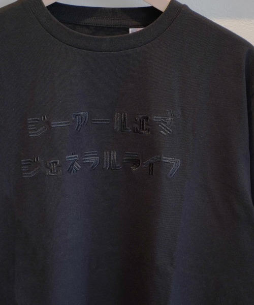 grn（ジーアールエヌ）の「【grn GENERAL LIFE/ジーアールエヌジェネラルライフ】KATAKANA LOGO TEE カタカナ ロゴ Tシャツ（Tシャツ/カットソー・メンズ・ブラック/インディゴブルー/ホワイト・M/L）」の5枚目の写真