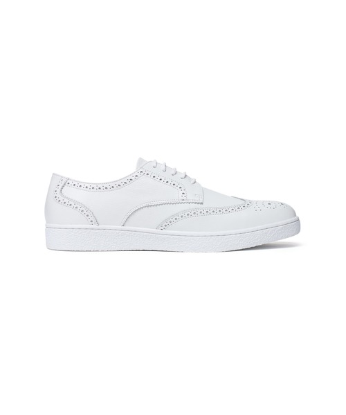 HIGH STREET(ハイストリート)の「HIGH STREET∴ウイングチップスニーカー(スニーカー・メンズ・アイボリー/ブラック・L/M/S)」の4枚目の写真