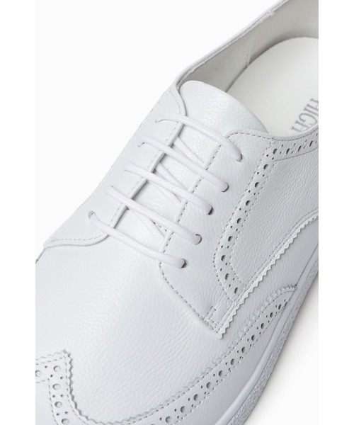 HIGH STREET(ハイストリート)の「HIGH STREET∴ウイングチップスニーカー(スニーカー・メンズ・アイボリー/ブラック・L/M/S)」の6枚目の写真