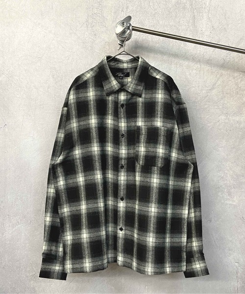 Beno(ビーノ)の「オンブレチェック ルーズシルエット シャツ(シャツ/ブラウス・メンズ・ブルー/レッド/ブラック/オレンジ・M/L)」の13枚目の写真