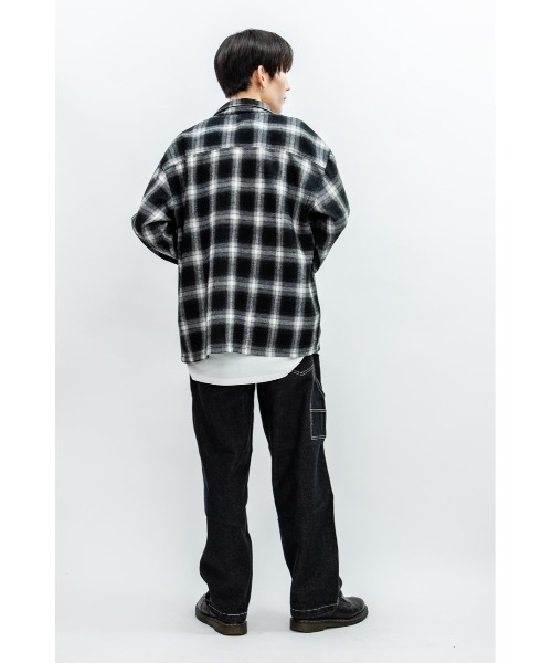 Beno(ビーノ)の「オンブレチェック ルーズシルエット シャツ(シャツ/ブラウス・メンズ・ブルー/レッド/ブラック/オレンジ・M/L)」の22枚目の写真