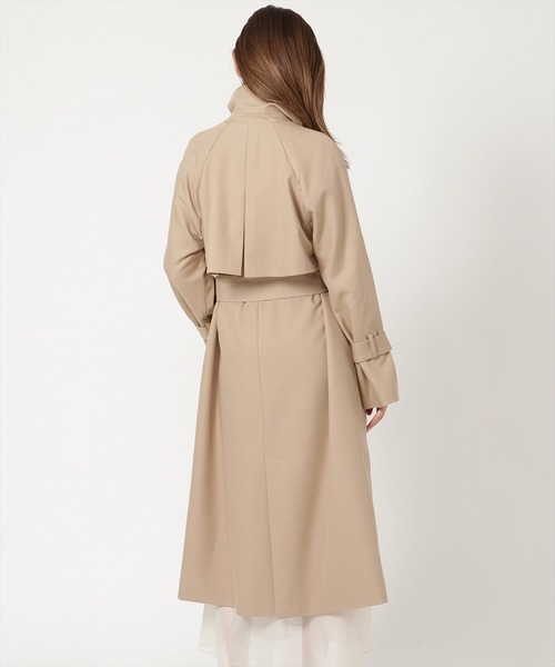 REDYAZEL（レディアゼル）の「スタンドカラートレンチコート（トレンチコート・レディース・サックスブルー/ネイビー/ベージュ・SMALL/MEDIUM）」の8枚目の写真