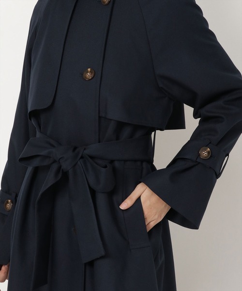 REDYAZEL（レディアゼル）の「スタンドカラートレンチコート（トレンチコート・レディース・サックスブルー/ネイビー/ベージュ・SMALL/MEDIUM）」の17枚目の写真