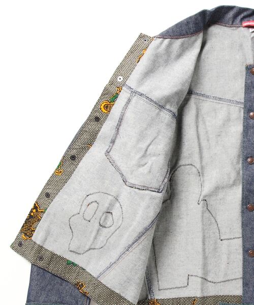 A'GEM/9 × .kom『Liberation LAB/リべレーションラブ』ワッペンデニムジャケット（デニムジャケット）｜A‘gem 9（エージェムナイン）