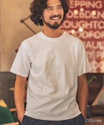 mt8303-Mickey mouse - college LOGO cut&sewn with heart Tシャツ