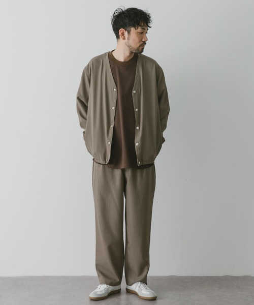 URBAN RESEARCH DOORS（アーバンリサーチドアーズ）の「『セットアップ対応』『吸水速乾』セオアルファノーカラージャケット（ブルゾン・メンズ・ブラック/モカ/ネイビー・MEDIUM/LARGE）」の10枚目の写真