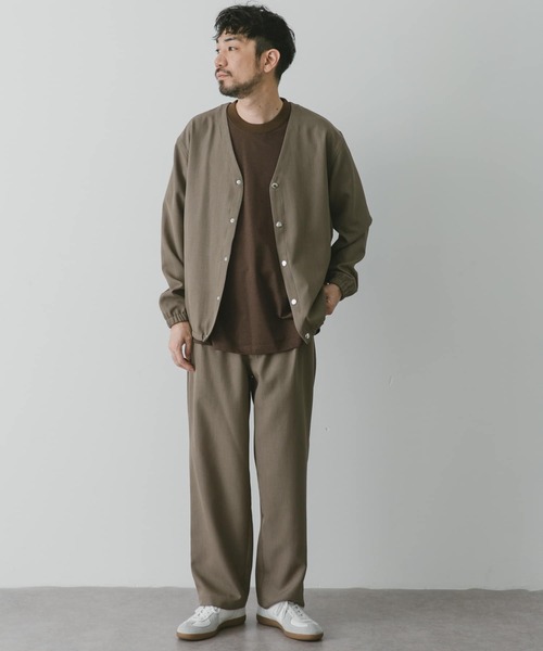 URBAN RESEARCH DOORS（アーバンリサーチドアーズ）の「『セットアップ対応』『吸水速乾』セオアルファノーカラージャケット（ブルゾン・メンズ・ブラック/モカ/ネイビー・MEDIUM/LARGE）」の11枚目の写真