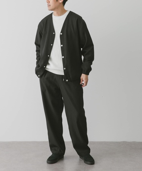 URBAN RESEARCH DOORS（アーバンリサーチドアーズ）の「『セットアップ対応』『吸水速乾』セオアルファノーカラージャケット（ブルゾン・メンズ・ブラック/モカ/ネイビー・MEDIUM/LARGE）」の19枚目の写真