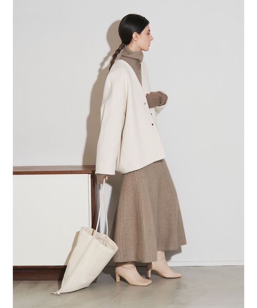 ELENDEEK（エレンディーク）の「キャンバスフェイクレザーコンビトートバッグ（トートバッグ・レディース・ブラック/アイボリー/その他1・FREE）」の7枚目の写真